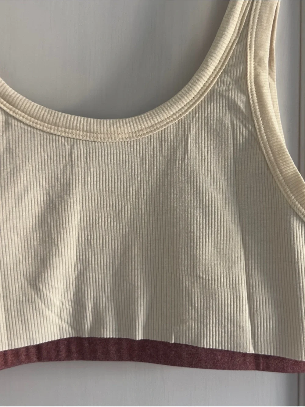 SET Active Rose Metallic Sports Bra with White Overlay